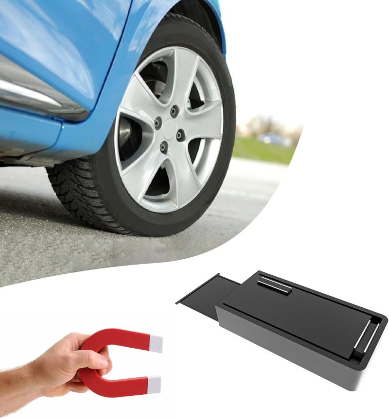 KEY STASHER Magnetic Hide A Key Holder - 3.8 x 2 Inches - Black Magnetic Key Holder Under Car - Durable Plastic KeyHolder - Key Hider Key Box Hide a Key Case Extra Home Key Safe (XL) - Image 5